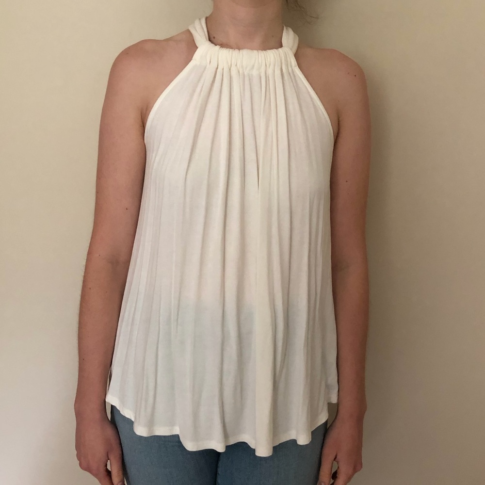Altar’d State ivory halter top/lace back